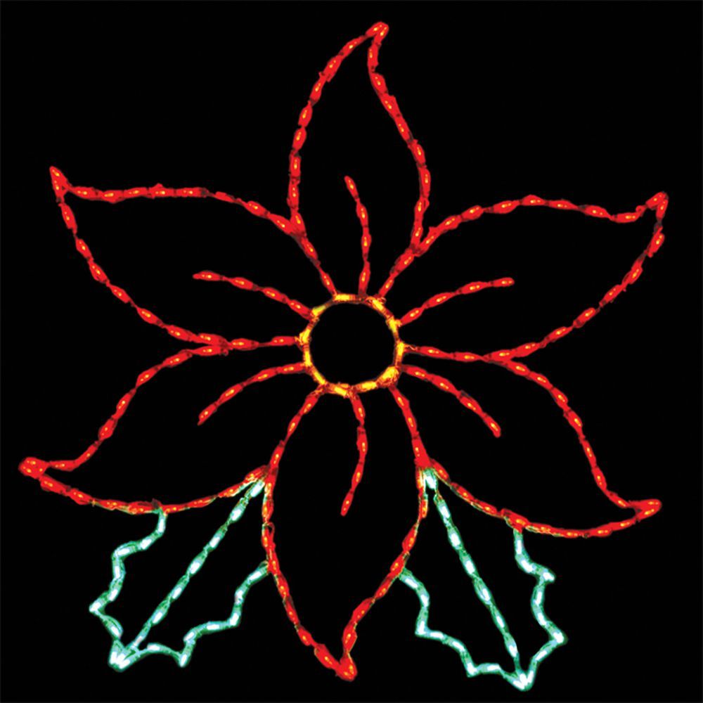 LED POINSETTA #LED-PT60